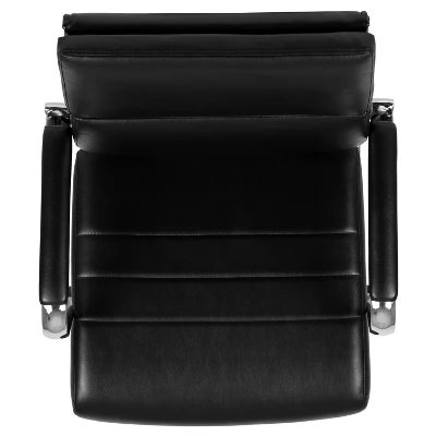 Flash Furniture Mid-Back LeatherSoft Contemporary Panel Executive Swivel Office Chair 8 Flash Furniture Mid-Back LeatherSoft Contemporary Panel Executive Swivel Office Chair - Image 8