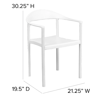 Flash Furniture HERCULES Series 1000 Lb. Capacity Plastic Cafe Stack Chair 3 Flash Furniture HERCULES Series 1000 Lb. Capacity Plastic Cafe Stack Chair - Image 3