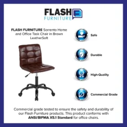 Flash Furniture Sorrento Home And Office Armless Task Office Chair With Tufted Back/Seat -Flash Furniture GUEST 4c061dc7 c171 4bd4 be3a 52b6c896218b