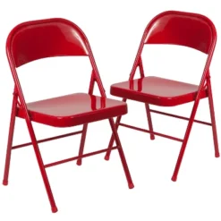 Flash Furniture 2 Pack HERCULES Series Double Braced Metal Folding Chair 23 Flash Furniture 2 Pack HERCULES Series Double Braced Metal Folding Chair -Flash Furniture GUEST 4c221c5f 7377 4692 8b59 87cd738d11ed