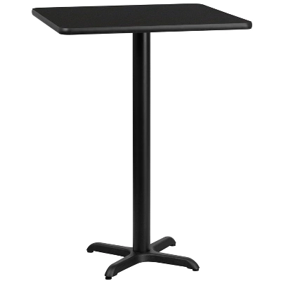 Flash Furniture 24'' Square Laminate Table Top With 22'' X 22'' Bar Height Table Base 3 Flash Furniture 24'' Square Laminate Table Top With 22'' X 22'' Bar Height Table Base - Image 3