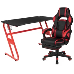 Flash Furniture Gaming Desk With Cup Holder/Headphone Hook & Reclining Back/Arms Gaming Chair With Footrest 23 Flash Furniture Gaming Desk With Cup Holder/Headphone Hook & Reclining Back/Arms Gaming Chair With Footrest -Flash Furniture GUEST 4c91d230 7213 4d68 8c2b 02f3b68e8082