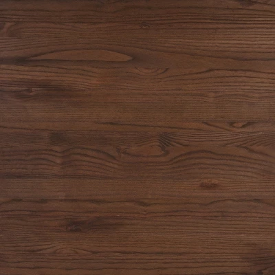 Flash Furniture 31.5" Square Black Metal Indoor Table With Walnut Rustic Wood Top 3 Flash Furniture 31.5" Square Black Metal Indoor Table With Walnut Rustic Wood Top - Image 3