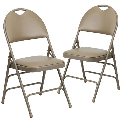 Flash Furniture 2 Pack HERCULES Series Extra Large Ultra-Premium Triple Braced Metal Folding Chair With Easy-Carry Handle 13 Flash Furniture 2 Pack HERCULES Series Extra Large Ultra-Premium Triple Braced Metal Folding Chair With Easy-Carry Handle - Image 13