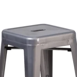 Flash Furniture 24'' High Backless Clear Coated Metal Indoor Counter Height Stool With Square Seat 9 Flash Furniture 24'' High Backless Clear Coated Metal Indoor Counter Height Stool With Square Seat -Flash Furniture GUEST 4e8e6d67 4ec9 4fc7 8cd5 6473baf0cc66