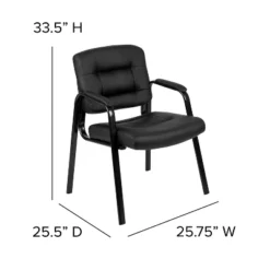 Flash Furniture Darwin Flash Fundamentals Black LeatherSoft Executive Reception Chair With Black Metal Frame 15 Flash Furniture Darwin Flash Fundamentals Black LeatherSoft Executive Reception Chair With Black Metal Frame -Flash Furniture GUEST 4ee219ba 69cf 4290 8ecd a6217413fcf2