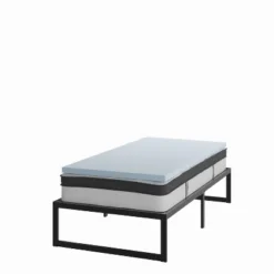 Flash Furniture 14 Inch Metal Platform Bed Frame With 10 Inch Pocket Spring Mattress In A Box And 2 Inch Cool Gel Memory Foam Topper 29 Flash Furniture 14 Inch Metal Platform Bed Frame With 10 Inch Pocket Spring Mattress In A Box And 2 Inch Cool Gel Memory Foam Topper -Flash Furniture GUEST 4f532ece cb47 407b 9002 83d1110e716a