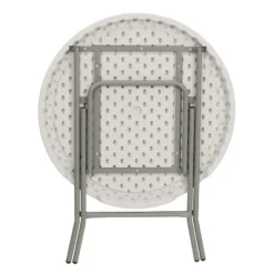Flash Furniture 2.63-Foot Round Granite White Plastic Folding Table 14 Flash Furniture 2.63-Foot Round Granite White Plastic Folding Table -Flash Furniture GUEST 4f804191 d2ec 485d 8071 7ffcef6de9a5