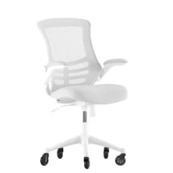 Flash Furniture Kelista Mid-Back Swivel Ergonomic Task Office Chair With Flip-Up Arms And Transparent Roller Wheels 24 Flash Furniture Kelista Mid-Back Swivel Ergonomic Task Office Chair With Flip-Up Arms And Transparent Roller Wheels -Flash Furniture GUEST 503dfe59 a97c 442a 8b84 32964ccbca58