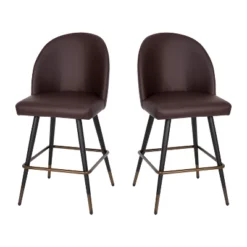 Flash Furniture Lyla Set Of 2 Commercial Modern Armless Counter Stools With Contoured Backrests, Steel Frames And Footrests-Set Of 2 23 Flash Furniture Lyla Set Of 2 Commercial Modern Armless Counter Stools With Contoured Backrests, Steel Frames And Footrests-Set Of 2 -Flash Furniture GUEST 5065b943 54fa 404f 8959 ca6285dad524