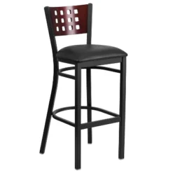 Flash Furniture Black Decorative Cutout Back Metal Restaurant Barstool 13 Flash Furniture Black Decorative Cutout Back Metal Restaurant Barstool -Flash Furniture GUEST 50e9766e 3f0c 418c 8553 23e35ebc2bc8