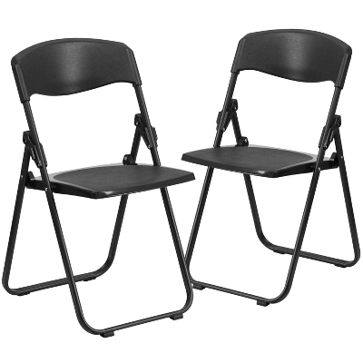 Flash Furniture 2 Pack HERCULES Series 500 Lb. Capacity Heavy Duty Plastic Folding Chair With Built-in Ganging Brackets 10 Flash Furniture 2 Pack HERCULES Series 500 Lb. Capacity Heavy Duty Plastic Folding Chair With Built-in Ganging Brackets - Image 10