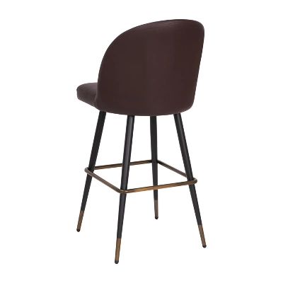 Flash Furniture Lyla Commercial Grade Modern Armless Barstools With Contoured Backrest, Steel Frame And Integrated Footrest - Set Of 2 8 Flash Furniture Lyla Commercial Grade Modern Armless Barstools With Contoured Backrest, Steel Frame And Integrated Footrest - Set Of 2 - Image 8