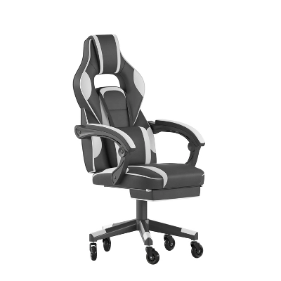 Flash Furniture X40 Gaming Chair Racing Computer Chair With Fully Reclining Back/Arms And Transparent Roller Wheels, Slide-Out Footrest 8 Flash Furniture X40 Gaming Chair Racing Computer Chair With Fully Reclining Back/Arms And Transparent Roller Wheels, Slide-Out Footrest - Image 8
