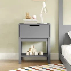 Flash Furniture Dallas Wooden Night Stand, Bedroom Side Table With Storage Drawer And Shelf For Kids 5 Flash Furniture Dallas Wooden Night Stand, Bedroom Side Table With Storage Drawer And Shelf For Kids -Flash Furniture GUEST 55331278 5674 4df8 8862 42ec0533e9dd