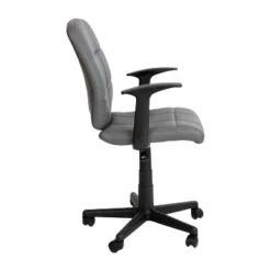 Flash Furniture Mid-Back Gray Quilted Vinyl Swivel Task Office Chair With Arms 13 Flash Furniture Mid-Back Gray Quilted Vinyl Swivel Task Office Chair With Arms -Flash Furniture GUEST 55a92d0e a631 4237 aa47 a52e3b404202