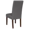 Flash Furniture Greenwich Series Upholstered Panel Back Mid-Century Parsons Dining Chairs