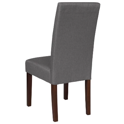 Flash Furniture Greenwich Series Upholstered Panel Back Mid-Century Parsons Dining Chairs 1 Flash Furniture Greenwich Series Upholstered Panel Back Mid-Century Parsons Dining Chairs