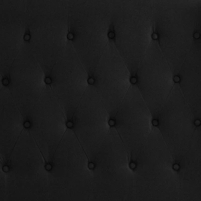 Flash Furniture Riverdale Twin Size Tufted Upholstered Platform Bed In Black Fabric 4 Flash Furniture Riverdale Twin Size Tufted Upholstered Platform Bed In Black Fabric - Image 4