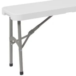 Flash Furniture 11''W X 72"L Bi-Fold Granite White Folding Bench With Carrying Handle 7 Flash Furniture 11''W X 72"L Bi-Fold Granite White Folding Bench With Carrying Handle -Flash Furniture GUEST 576e350b 3ee8 4c6d b084 c05d89e66aaf