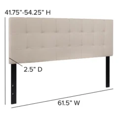 Flash Furniture Bedford Tufted Upholstered Queen Size Headboard In Beige Fabric 10 Flash Furniture Bedford Tufted Upholstered Queen Size Headboard In Beige Fabric -Flash Furniture GUEST 5874d876 60f8 421f bb99 780e6328a1a7