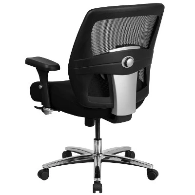 Flash Furniture HERCULES Series 24/7 Intensive Use Big & Tall 500 Lb. Rated Black Mesh Executive Ergonomic Office Chair With Ratchet Back 6 Flash Furniture HERCULES Series 24/7 Intensive Use Big & Tall 500 Lb. Rated Black Mesh Executive Ergonomic Office Chair With Ratchet Back - Image 6
