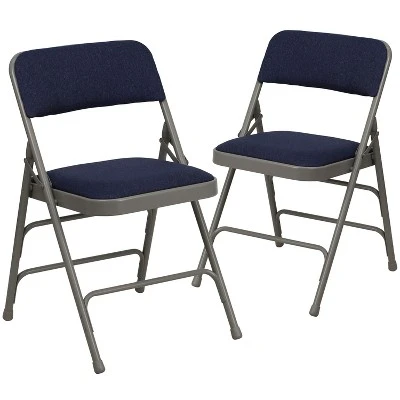 Flash Furniture HERCULES Series Metal Folding Chairs With Padded Seats | Set Of 2 Black Metal Folding Chairs 14 Flash Furniture HERCULES Series Metal Folding Chairs With Padded Seats | Set Of 2 Black Metal Folding Chairs - Image 14