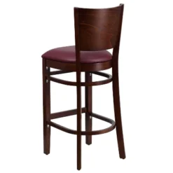 Flash Furniture Solid Back Wooden Restaurant Barstool