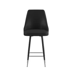 Flash Furniture Shelly Set Of 2 Commercial LeatherSoft Counter Height Bar Stools With Solid Black Metal Frames And Chrome Accented Feet And Footrests 20 Flash Furniture Shelly Set Of 2 Commercial LeatherSoft Counter Height Bar Stools With Solid Black Metal Frames And Chrome Accented Feet And Footrests -Flash Furniture GUEST 5b9423c3 d801 4032 bb9f 3d341f992e2c