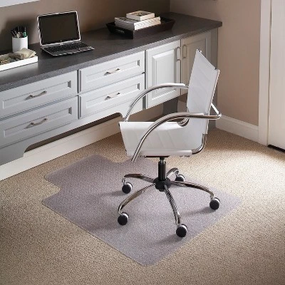 3'x4' Rectangle With Lip Solid Office Chair Mat Clear - Flash Furniture 1 3'x4' Rectangle With Lip Solid Office Chair Mat Clear - Flash Furniture