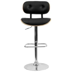 Flash Furniture Bentwood Adjustable Height Barstool With Button Tufted Vinyl Upholstery 18 Flash Furniture Bentwood Adjustable Height Barstool With Button Tufted Vinyl Upholstery -Flash Furniture GUEST 5cc0a330 04af 49eb 9223 05a48e7029dc