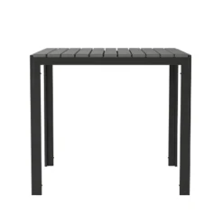 Flash Furniture Harris Commercial Grade Indoor/Outdoor Black Square Steel Patio Dining Table For 4 With Black Poly Resin Slatted Top 19 Flash Furniture Harris Commercial Grade Indoor/Outdoor Black Square Steel Patio Dining Table For 4 With Black Poly Resin Slatted Top -Flash Furniture GUEST 5e806005 b381 4a3f b3ca c54ad26703a1