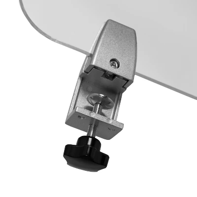 Flash Furniture Clear Acrylic Desk Partition (Hardware Included) 4 Flash Furniture Clear Acrylic Desk Partition (Hardware Included) - Image 4