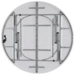 Flash Furniture 6-Foot Round Bi-Fold Granite White Plastic Banquet And Event Folding Table With Carrying Handle 14 Flash Furniture 6-Foot Round Bi-Fold Granite White Plastic Banquet And Event Folding Table With Carrying Handle -Flash Furniture GUEST 6158d940 a7dd 4f46 80f8 8f38673d4907