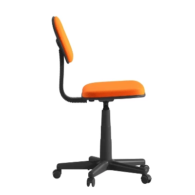 Flash Furniture Low Back Light Orange Adjustable Student Swivel Task Office Chair With Padded Mesh Seat And Back - Homeschool Study Chair 6 Flash Furniture Low Back Light Orange Adjustable Student Swivel Task Office Chair With Padded Mesh Seat And Back - Homeschool Study Chair - Image 6