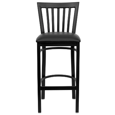 Flash Furniture Black School House Back Metal Restaurant Barstool 8 Flash Furniture Black School House Back Metal Restaurant Barstool - Image 8