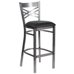 Flash Furniture Clear Coated ''X'' Back Metal Restaurant Barstool 21 Flash Furniture Clear Coated ''X'' Back Metal Restaurant Barstool -Flash Furniture GUEST 6587f051 5b40 4df7 9e6e faba7b9fca4b