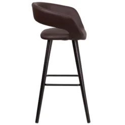 Flash Furniture Brynn Series 29'' High Contemporary Vinyl Rounded Back Barstool With Cappuccino Wood Frame 17 Flash Furniture Brynn Series 29'' High Contemporary Vinyl Rounded Back Barstool With Cappuccino Wood Frame -Flash Furniture GUEST 66761c38 7afd 44b8 947b 38cc1be8570b