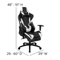 Flash Furniture Gaming Desk And Footrest Reclining Gaming Chair Set - Cup Holder/Headphone Hook/Removable Mouse Pad Top/Wire Management 22 Flash Furniture Gaming Desk And Footrest Reclining Gaming Chair Set - Cup Holder/Headphone Hook/Removable Mouse Pad Top/Wire Management -Flash Furniture GUEST 66fe1d85 02bf 4d7e 9dce c288e1495794