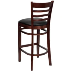 Flash Furniture Ladder Back Wooden Restaurant Barstool -Flash Furniture GUEST 6803625d cb57 443e bcda a614c55896a7