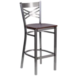 Flash Furniture Clear Coated ''X'' Back Metal Restaurant Barstool 22 Flash Furniture Clear Coated ''X'' Back Metal Restaurant Barstool -Flash Furniture GUEST 680d1039 b84c 45ee 8695 0a181925dfa8