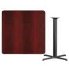 Flash Furniture 42'' Square Laminate Table Top With 33'' X 33'' Bar Height Table Base