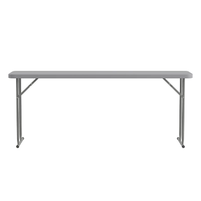 Flash Furniture 6-Foot Plastic Folding Training Table 6 Flash Furniture 6-Foot Plastic Folding Training Table - Image 6