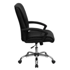 Flash Furniture Mid-Back Black LeatherSoft Swivel Manager's Office Chair With Arms 15 Flash Furniture Mid-Back Black LeatherSoft Swivel Manager's Office Chair With Arms -Flash Furniture GUEST 6b2558ed 683e 4a4e a9f2 78f6e18970dc
