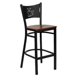 Flash Furniture Black Coffee Back Metal Restaurant Barstool 15 Flash Furniture Black Coffee Back Metal Restaurant Barstool -Flash Furniture GUEST 6c3cb52b 0e6a 48cd 934a ae30f204140a