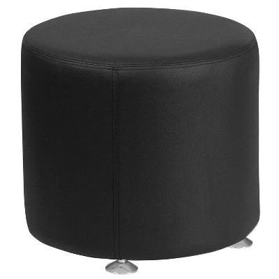 Flash Furniture HERCULES Alon Series LeatherSoft 18'' Round Ottoman 2 Flash Furniture HERCULES Alon Series LeatherSoft 18'' Round Ottoman - Image 2