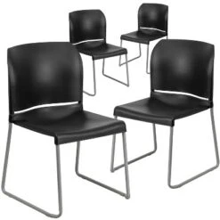 Flash Furniture 4 Pack HERCULES Series 880 Lb. Capacity Full Back Contoured Stack Chair With Powder Coated Sled Base 6 Flash Furniture 4 Pack HERCULES Series 880 Lb. Capacity Full Back Contoured Stack Chair With Powder Coated Sled Base -Flash Furniture GUEST 6d7f1e1a cb70 4ff9 a927 9ea4400fd728