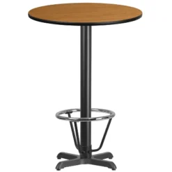 Flash Furniture 30'' Round Laminate Table Top With 22'' X 22'' Bar Height Table Base And Foot Ring 7 Flash Furniture 30'' Round Laminate Table Top With 22'' X 22'' Bar Height Table Base And Foot Ring -Flash Furniture GUEST 6e2346b6 f057 4038 a5ae f398c26202cb