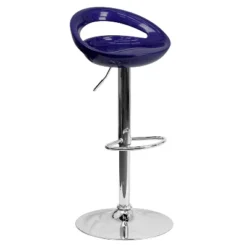 Flash Furniture Contemporary Plastic Adjustable Height Barstool With Rounded Cutout Back And Chrome Base 27 Flash Furniture Contemporary Plastic Adjustable Height Barstool With Rounded Cutout Back And Chrome Base -Flash Furniture GUEST 6f63ef9e 3889 4b0b 8f78 7ddc62f5ce83