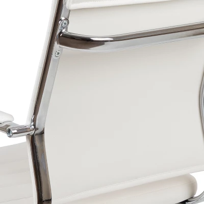 Flash Furniture Mid-Back LeatherSoft Contemporary Ribbed Executive Swivel Office Chair 7 Flash Furniture Mid-Back LeatherSoft Contemporary Ribbed Executive Swivel Office Chair - Image 7